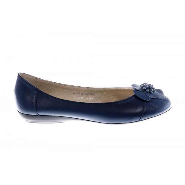 Balerini piele 04-1589-184 bleumarin