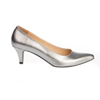 Pantofi femei piele 1571-155 argintiu