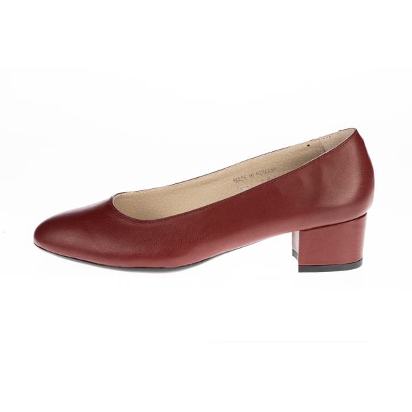 Pantofi femei piele 07-1685-3013 grena - imagine 2