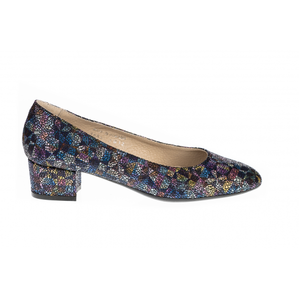 Pantofi femei piele 07-1685-3013 marmorat