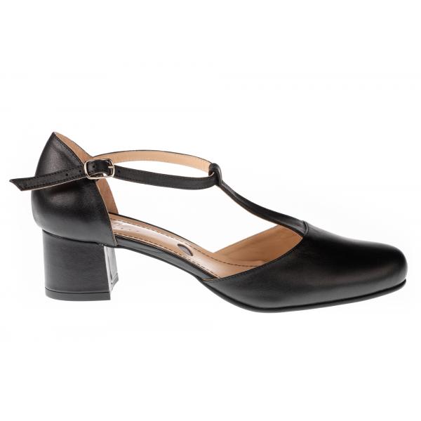 Pantofi femei piele 07-1725-333 negru