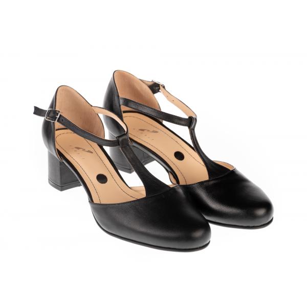 Pantofi femei piele 07-1725-333 negru - imagine 3