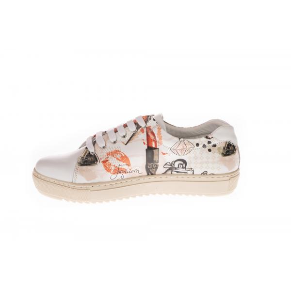 Pantofi femei sport piele 04-1717-226 imprimeu 1 - imagine 2