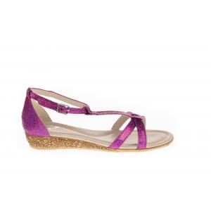 Sandale femei piele 04-2363-247 fuxia metalizat