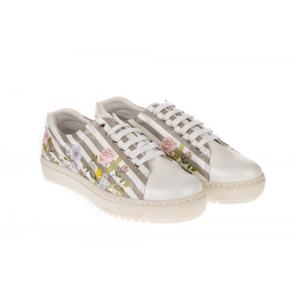 Pantofi femei sport piele 04-1717-226 imprimeu 3 - imagine 3