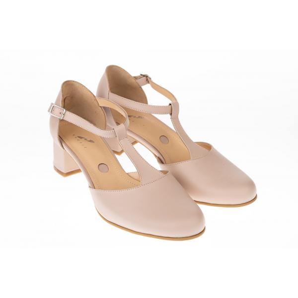 Pantofi femei piele 07-1725-333 nud - imagine 3