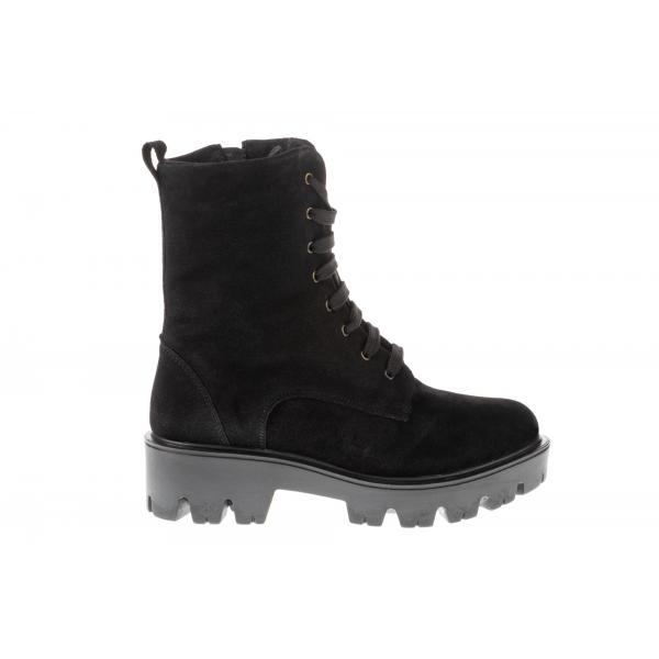 Ghete femei piele 04-3191-256 negru piele întoarsă