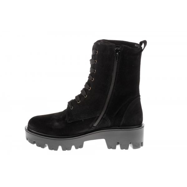 Ghete femei piele 04-3191-256 negru piele întoarsă - imagine 2