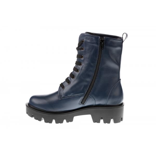 Ghete femei piele 04-3191-256 bleumarin - imagine 2