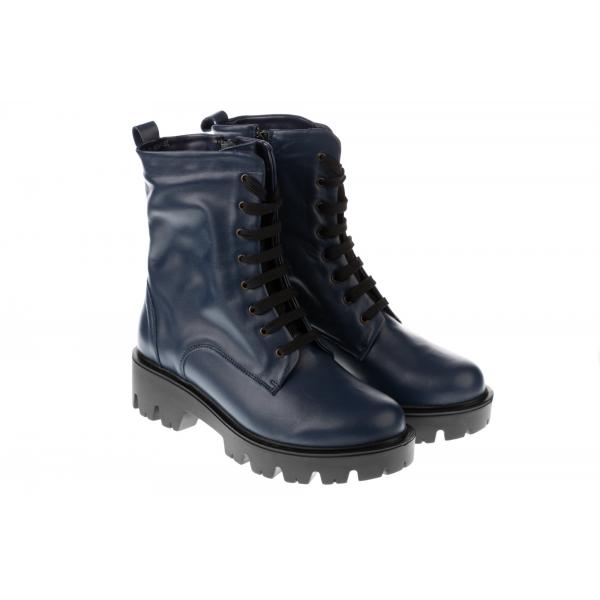 Ghete femei piele 04-3191-256 bleumarin - imagine 3