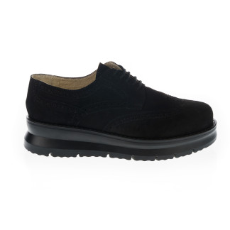 Pantofi femei piele 1756-272 negru piele întoarsă