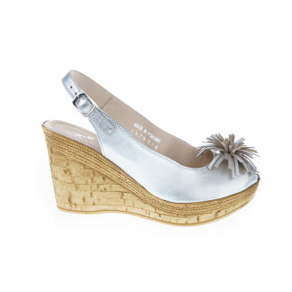 Sandale femei piele 2389-270 argintiu