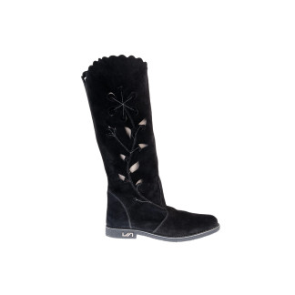 Cizme femei piele 7012-249 negru piele întoarsă