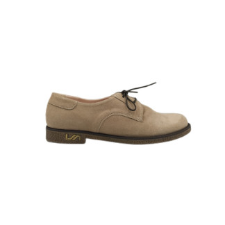 Pantofi femei piele 1724-249 capucino piele întoarsă