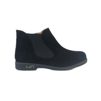 Ghete femei piele 3189-249 negru piele întoarsă