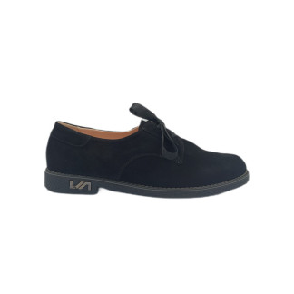 Pantofi femei piele 1724-249 negru piele întoarsă