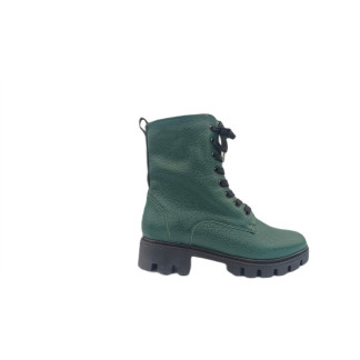 Ghete Damă din Piele Naturală Tip Bizon – Verde Smarald (Cod: 3214-233)