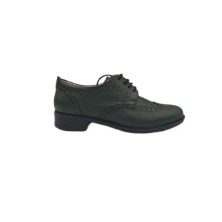 Pantofi femei piele naturala 1787-188 verde bizon